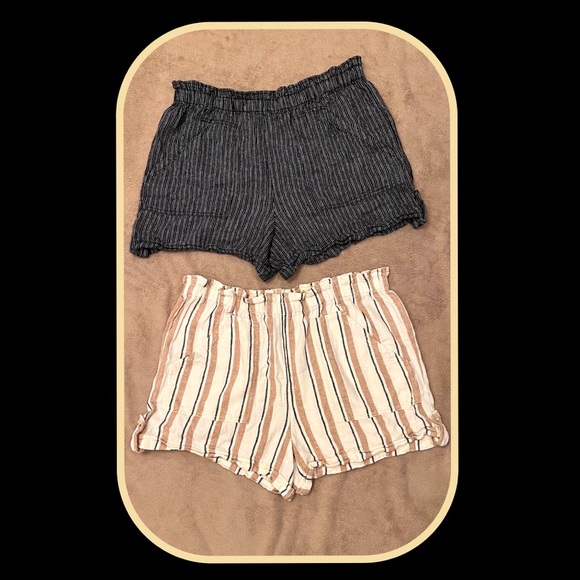 Time and Tru Pants - Bundle of 2 Linen Shorts XL (16-18) Time and Tru